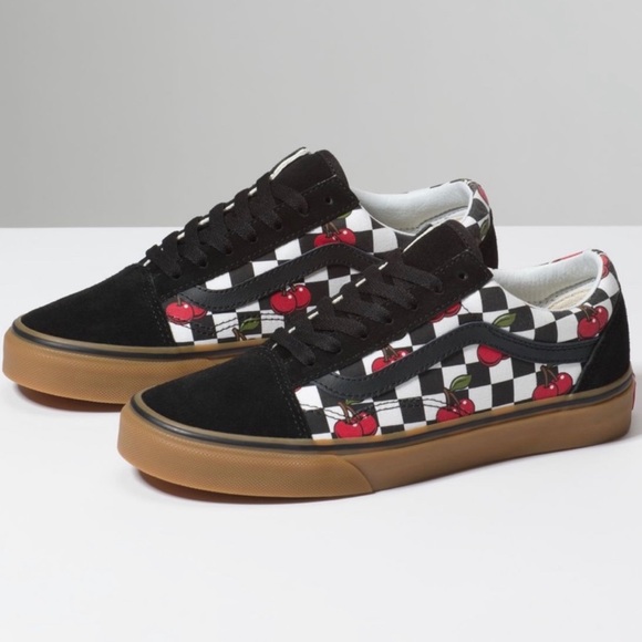 vans cherry shoes